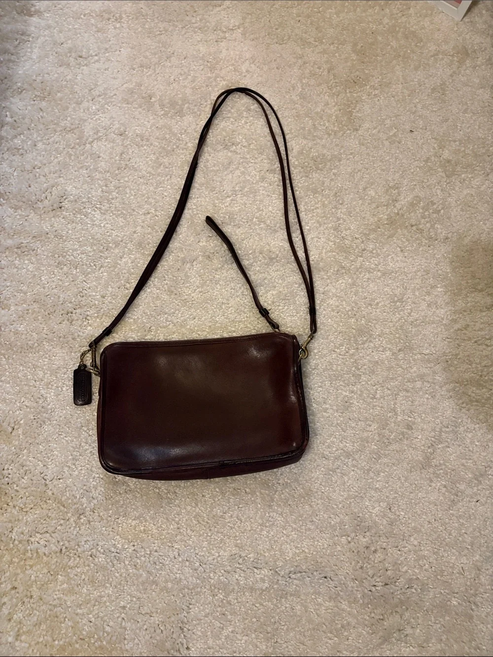Coach vintage - Dark Brown zipper closure bag